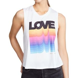 Spiritual Gangster Love Active Cropped Tank Size S